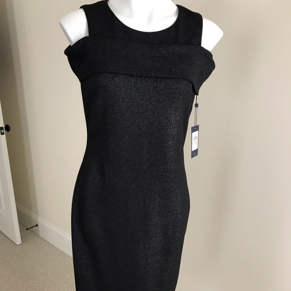 Tommy Hilfiger Shimmery Cold Shoulder Dress